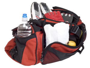 Gym Bag with Clipping Path